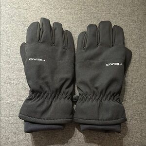HEAD Black Insulated fleece Gloves XL